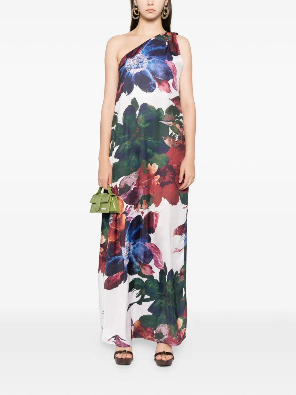 Blaklace One Shoulder Floral Dress