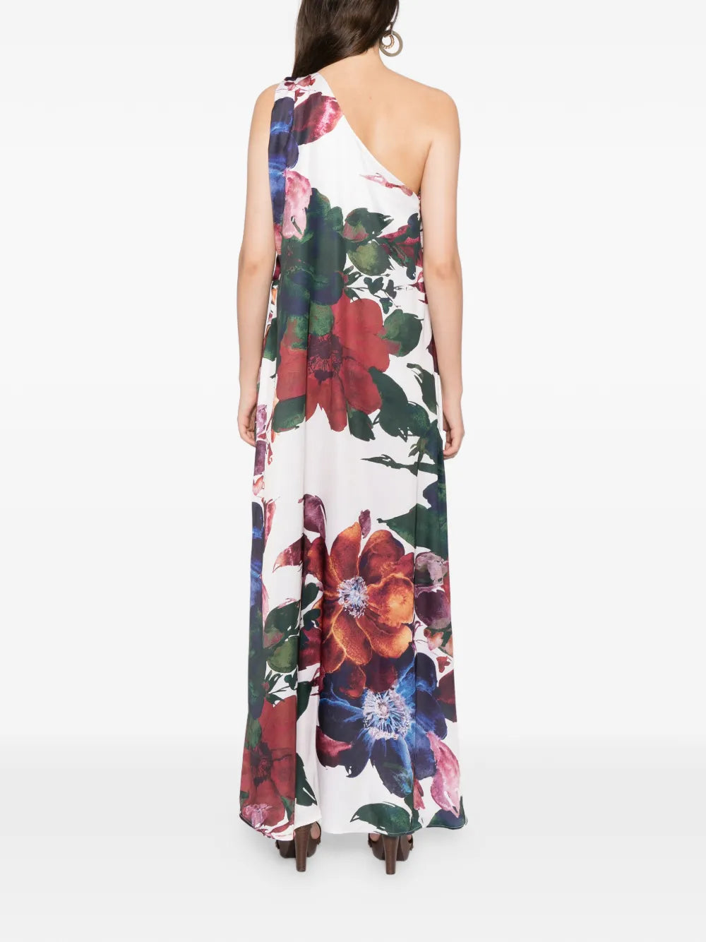 Blaklace One Shoulder Floral Dress