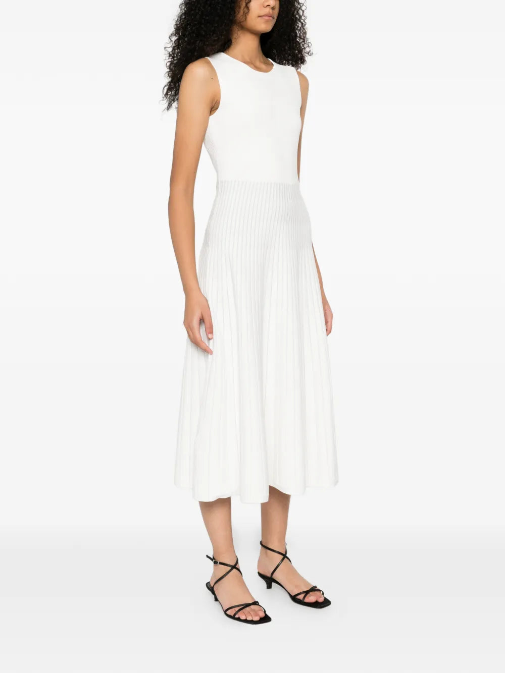 Herve Leger Pleated A Line Dress