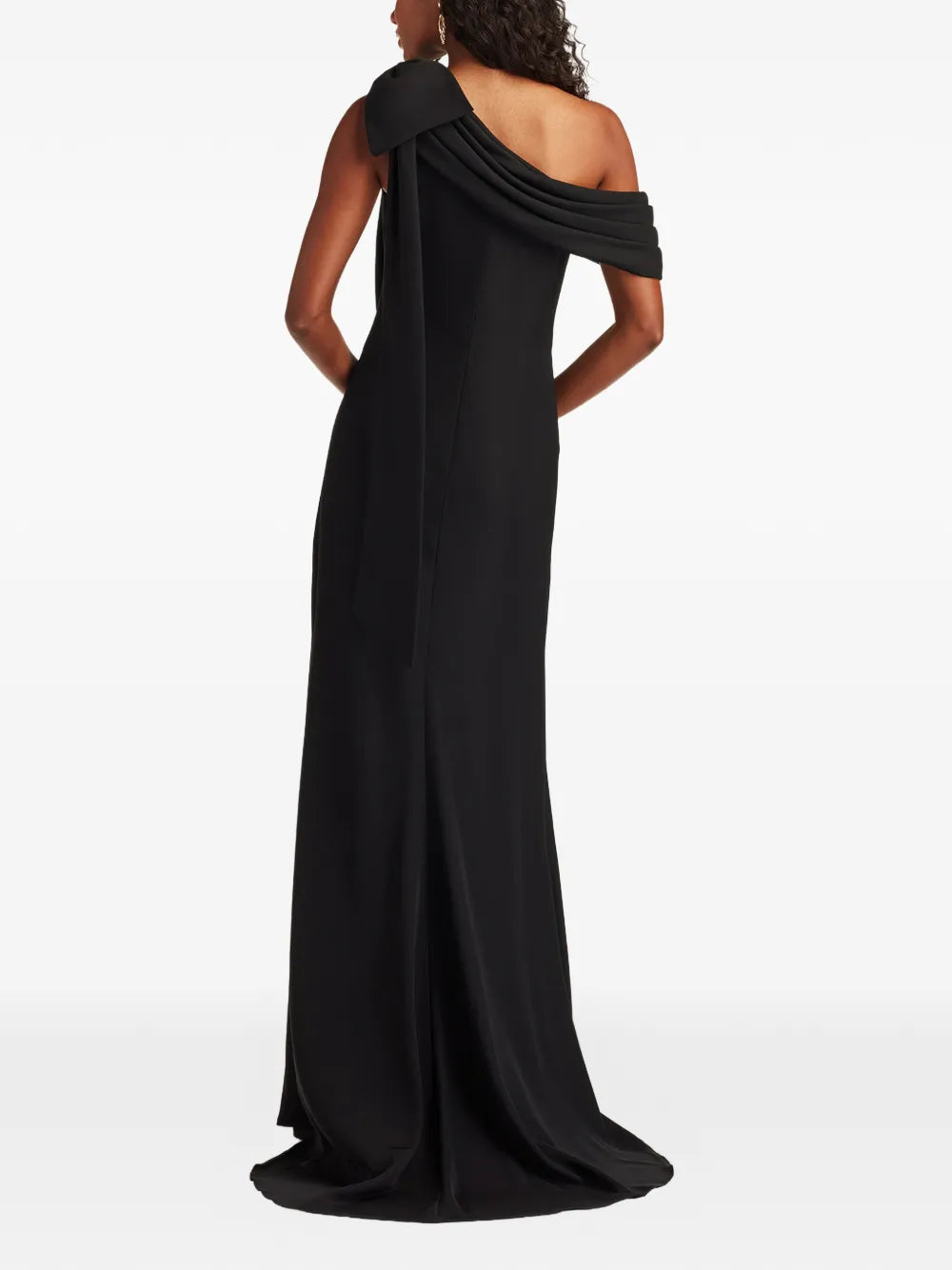 Tadashi Shoji Bow One Shoulder Maxi Dress