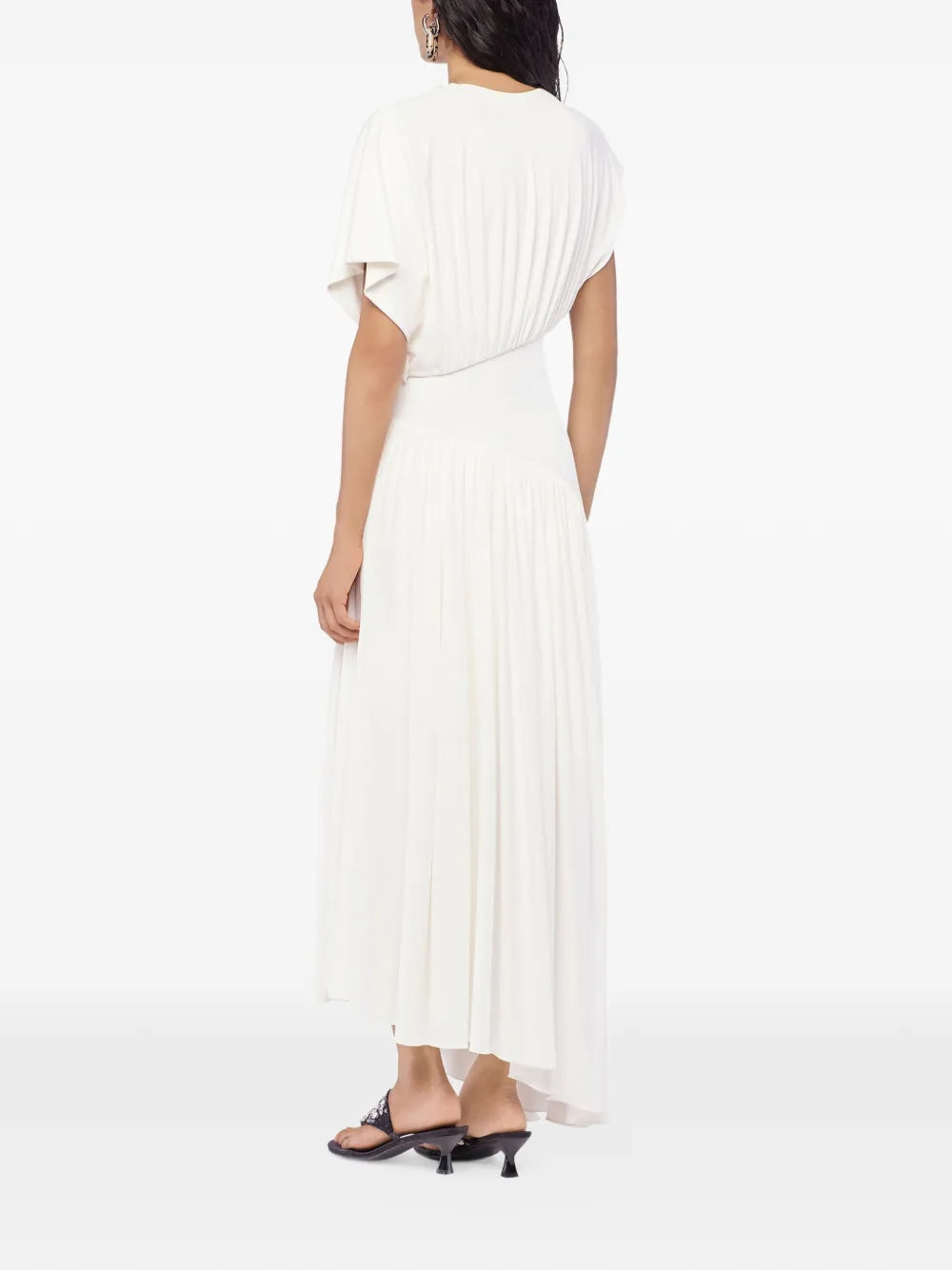 Rabanne Textured Ruched Midi Dress