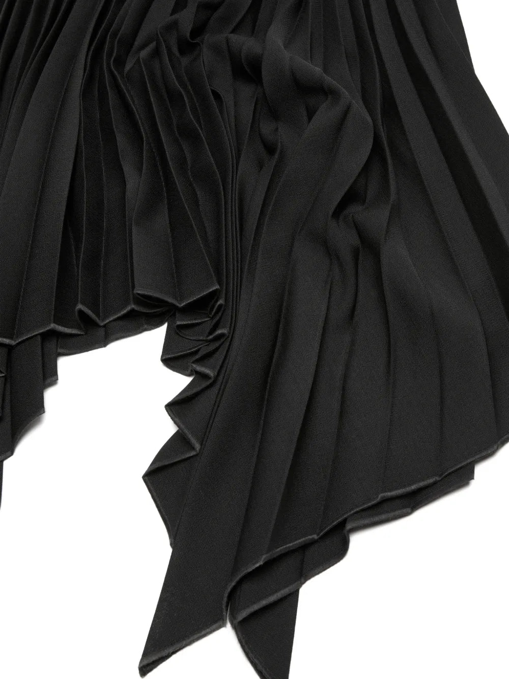 Acne Studios Pleated Asymmetrical Hem Midi Dress