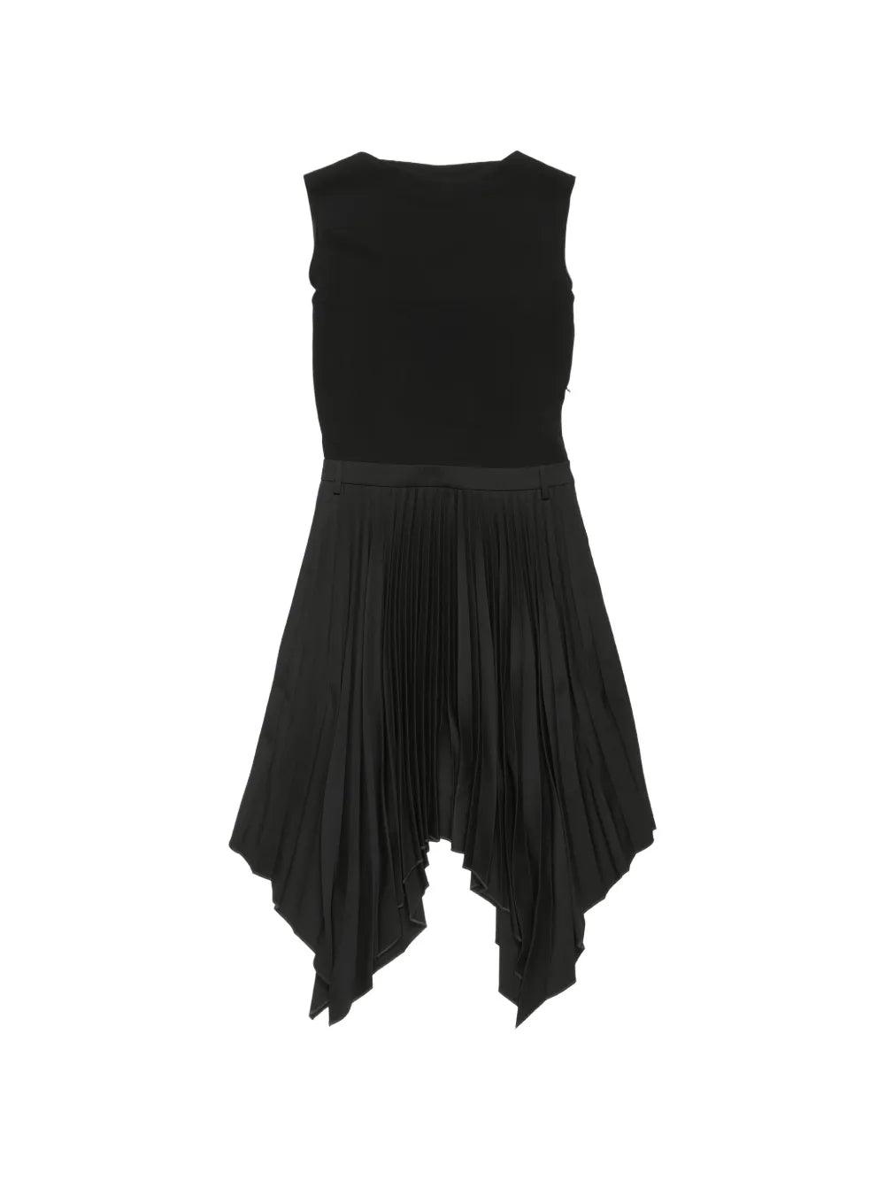 Acne Studios Pleated Asymmetrical Hem Midi Dress