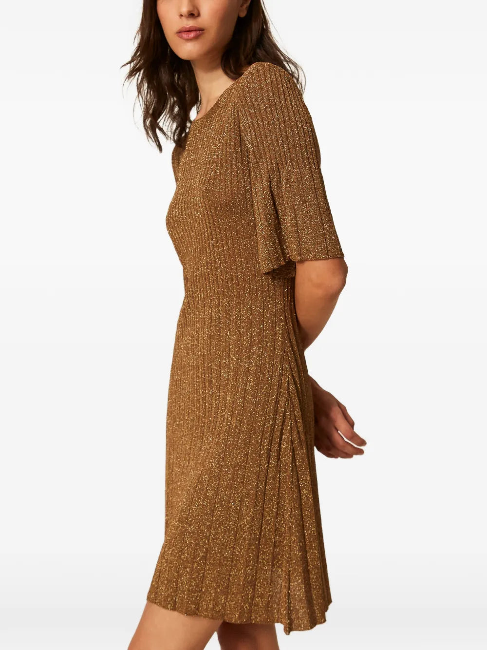 Twinset Lurex Knitted Dress