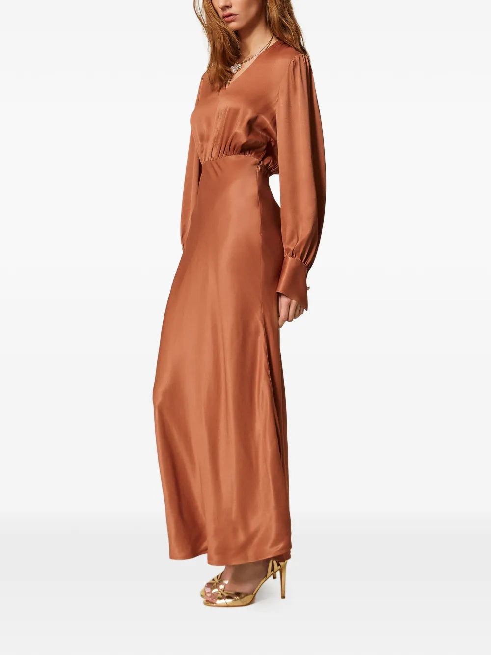 Twinset Long Satin Dress