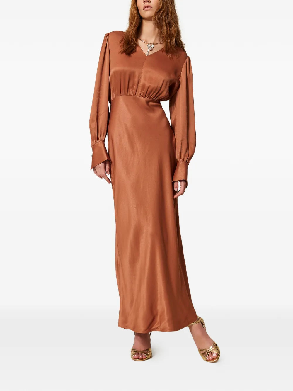 Twinset Long Satin Dress