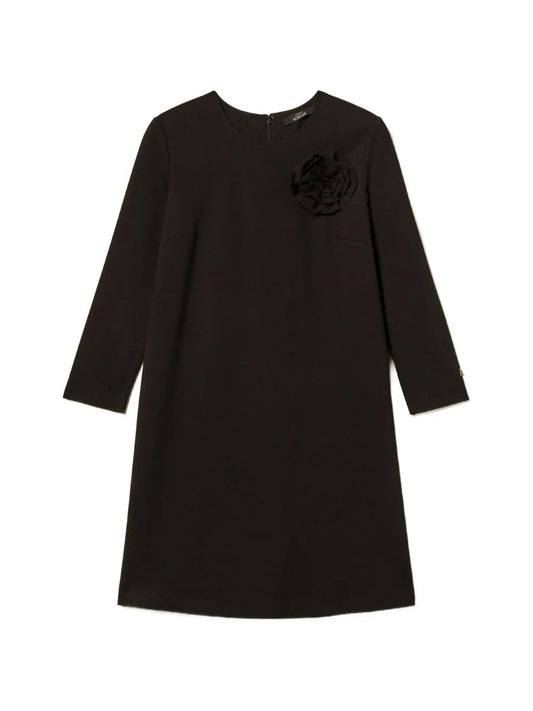 Twinset Floral Brooch Mini Dress