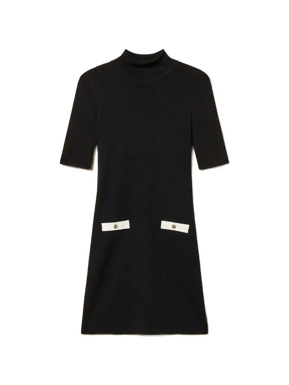 Twinset Short Sleeves Mini Dress