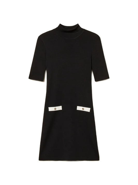 Twinset Short Sleeves Mini Dress