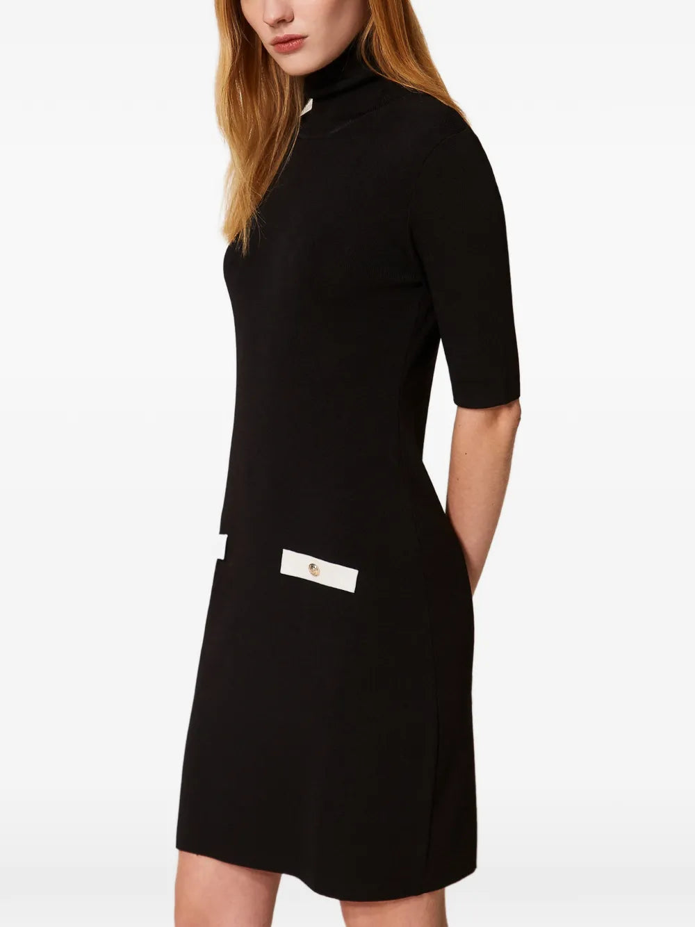 Twinset Short Sleeves Mini Dress