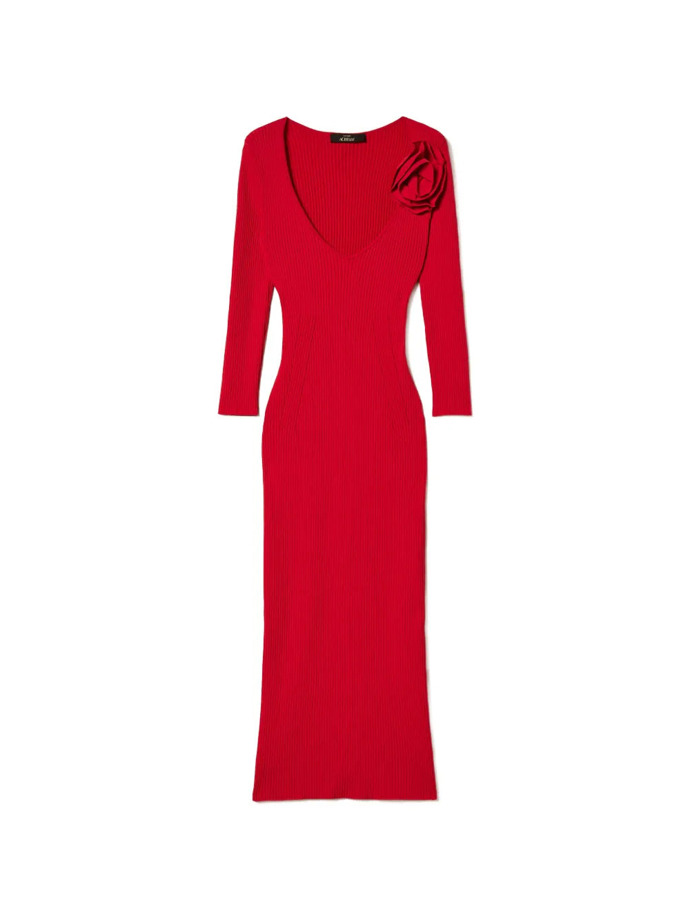 Twinset Floral Applique Knitted Dress