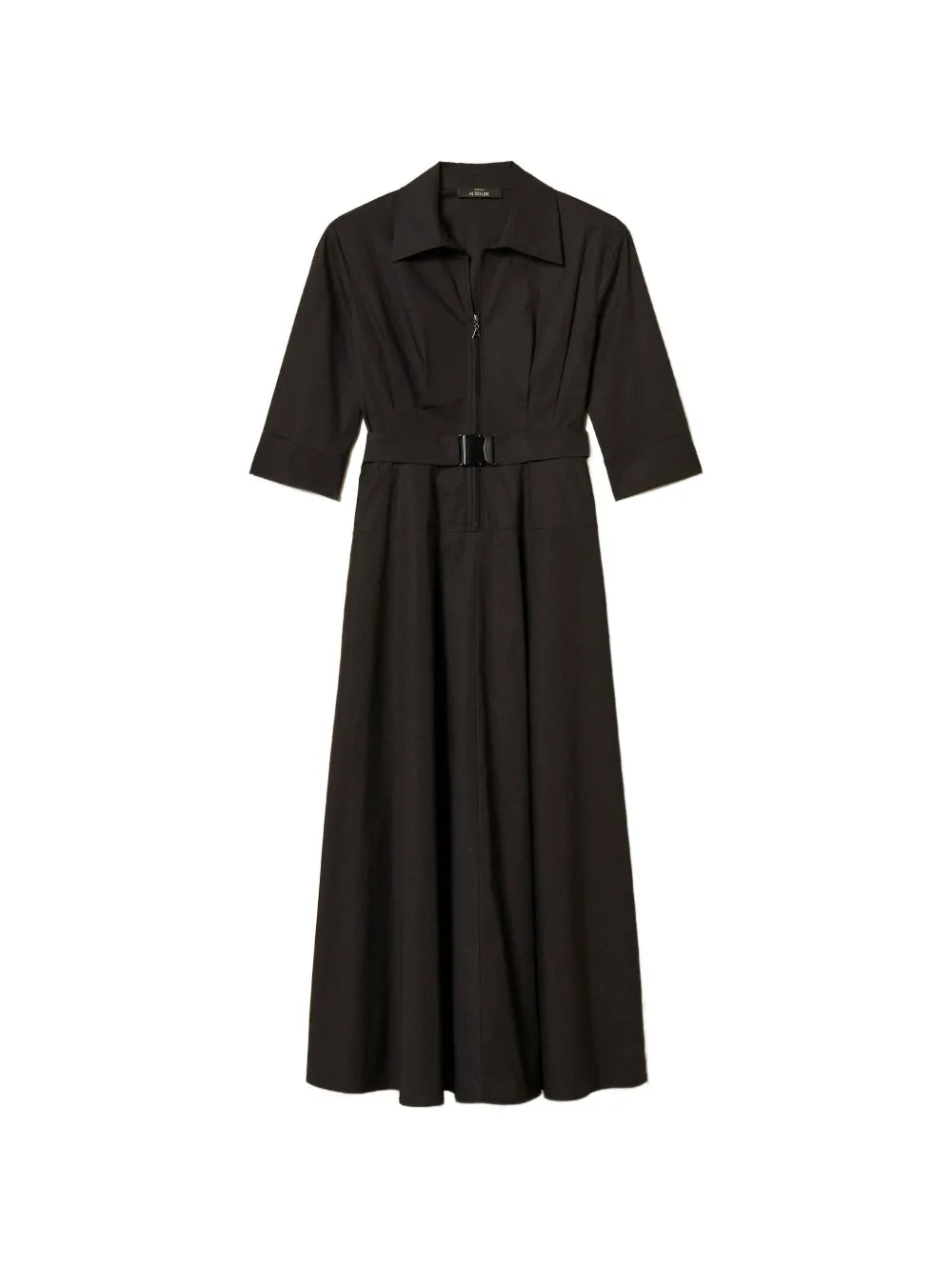 Twinset Belted Poplin Midi Dress