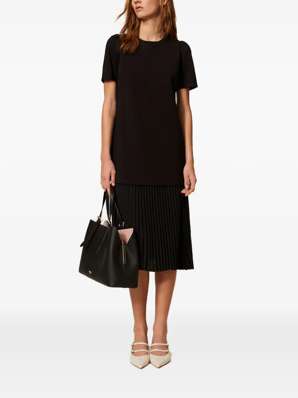 Twinset Pleated Midi Dress