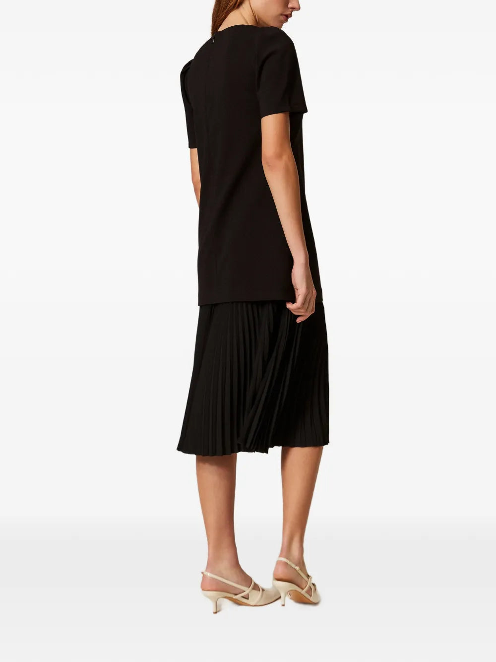 Twinset Pleated Midi Dress