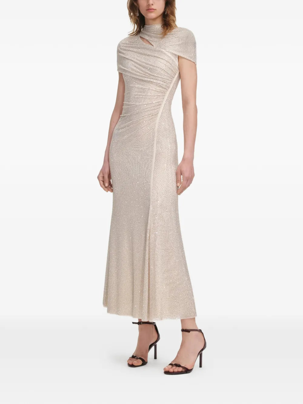 Self Portrait Embellished Midi Dress