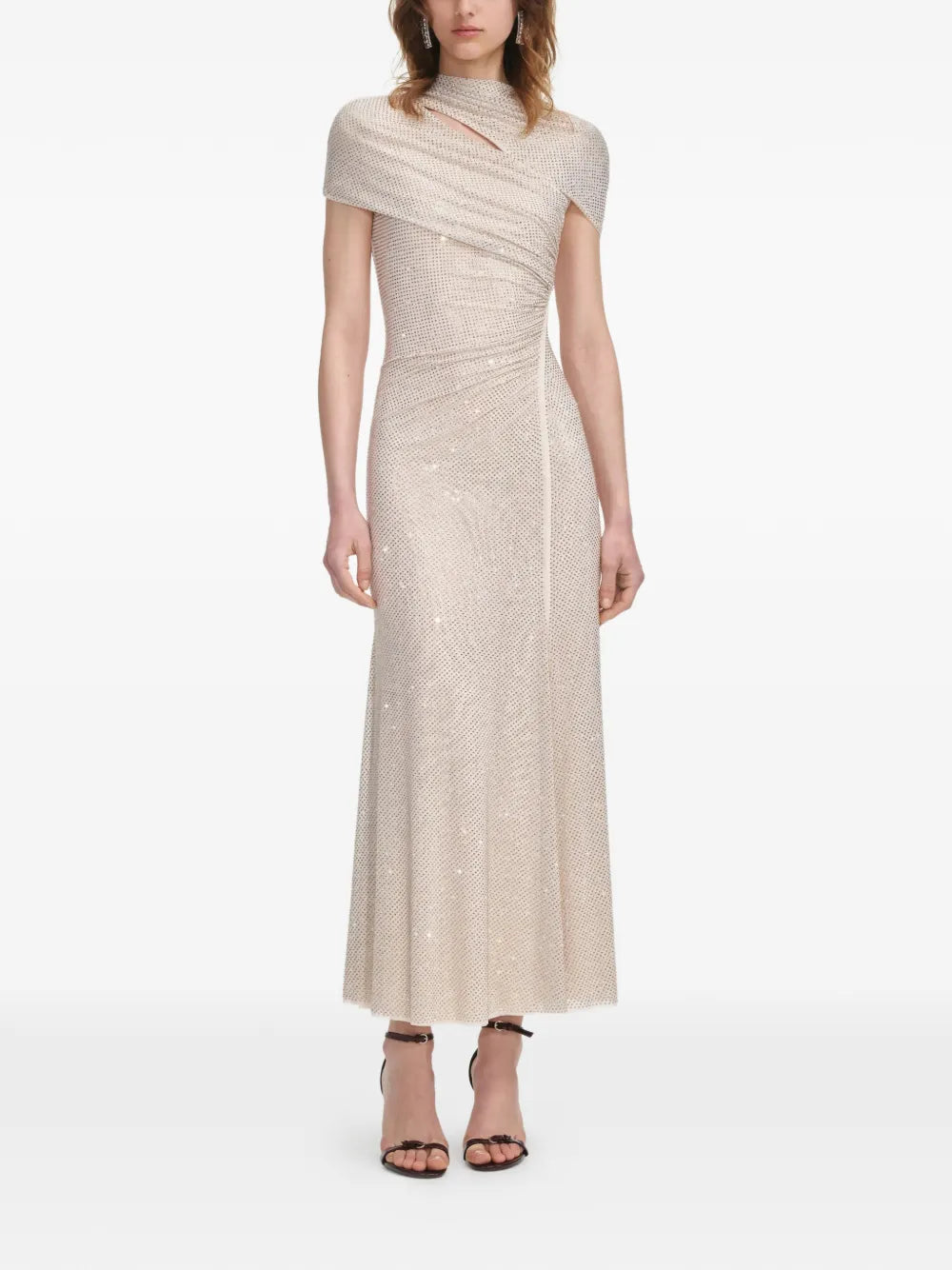Self Portrait Embellished Midi Dress
