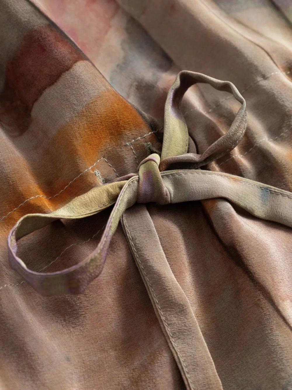 Anntian Printed Tie Waist Dress