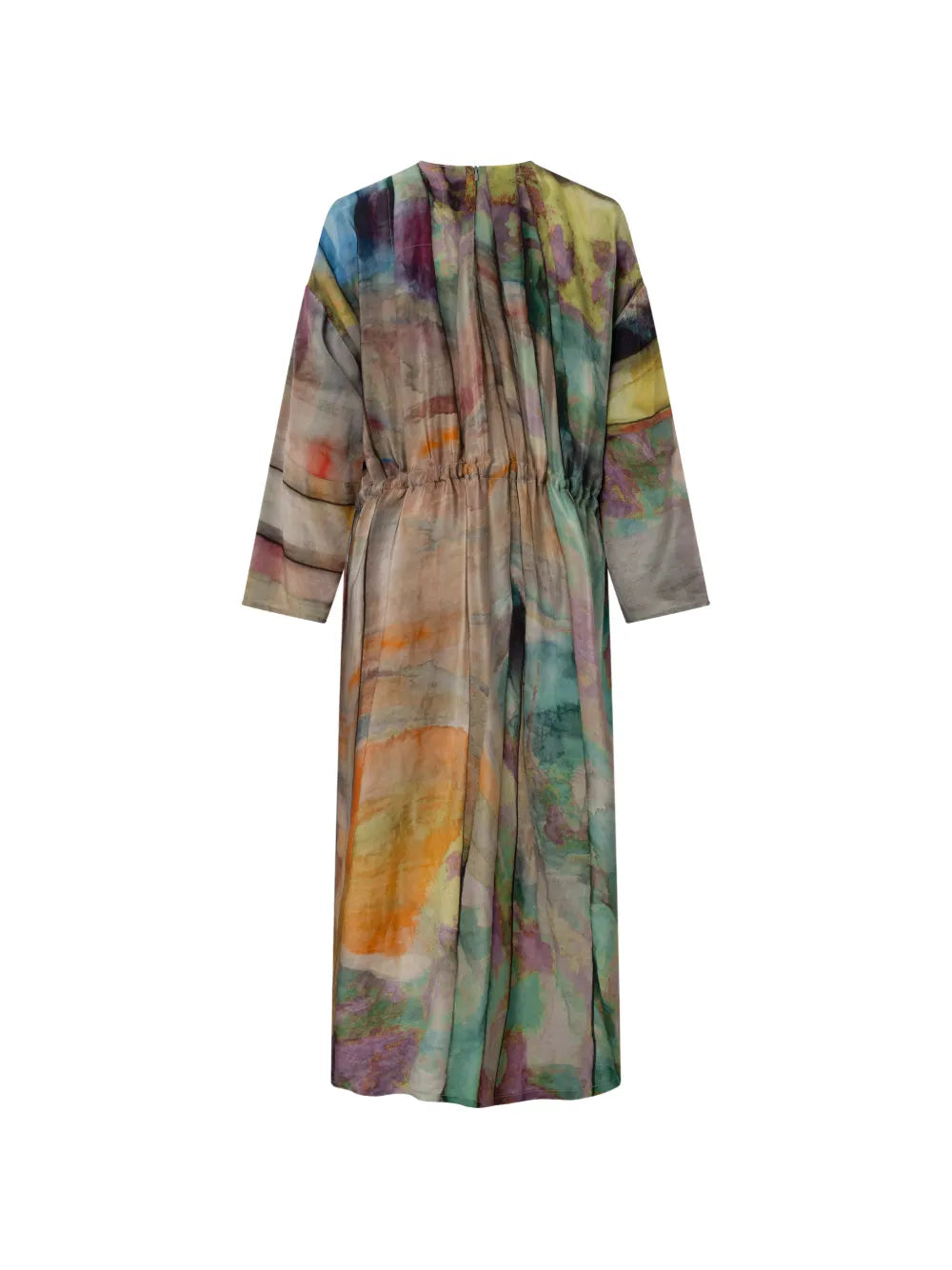 Anntian Printed Tie Waist Dress