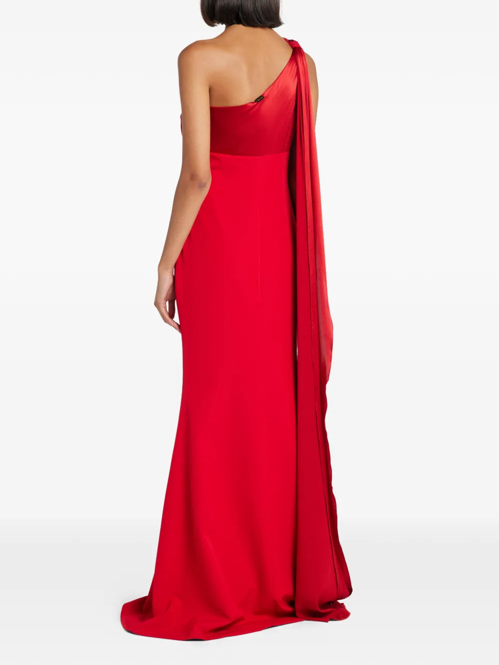 Rhea Costa One Shoulder Draped Dress