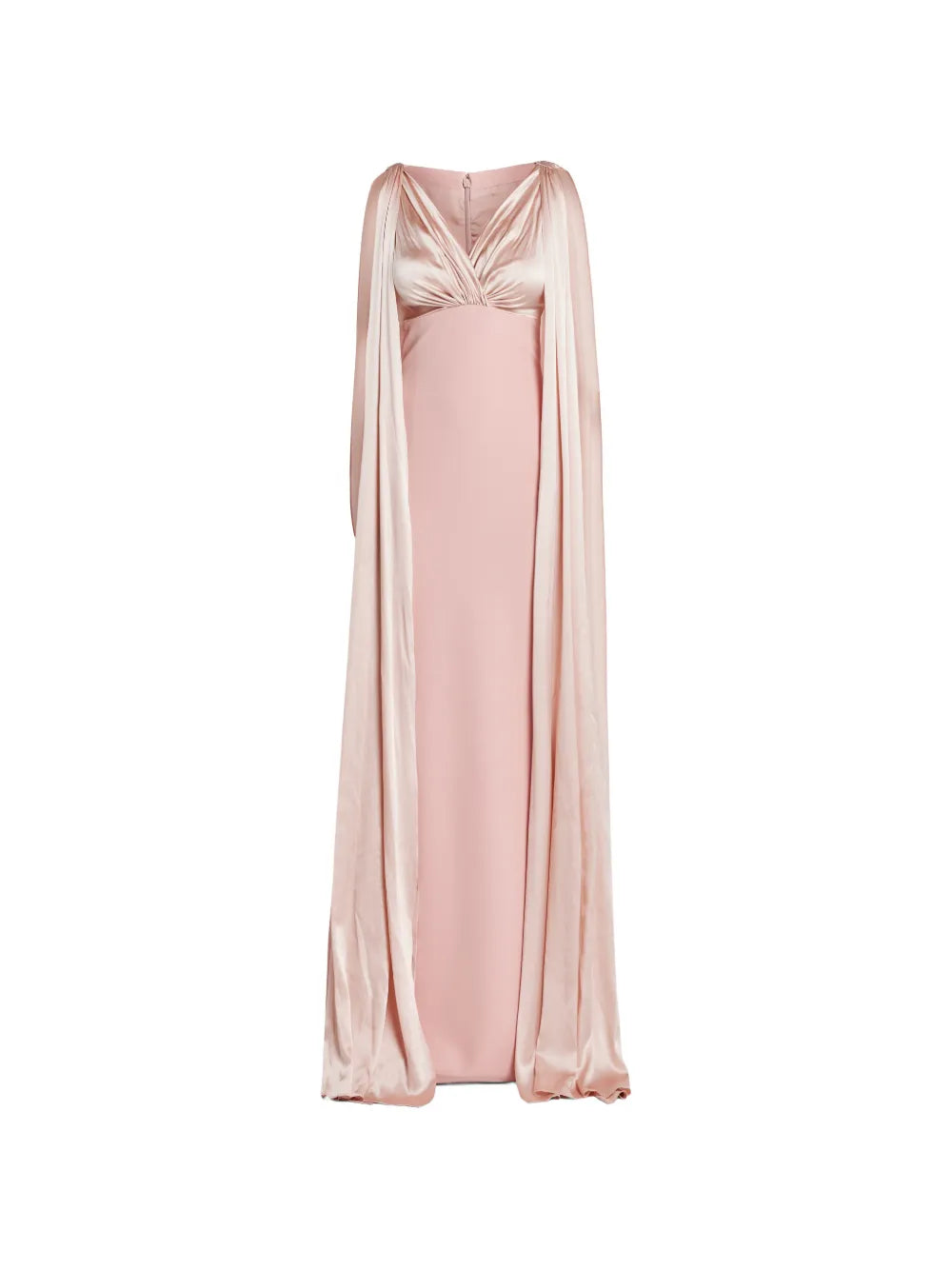 Rhea Costa Twisted Cape Dress