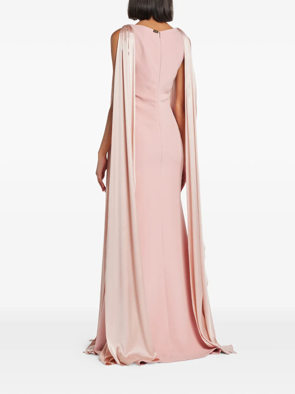 Rhea Costa Twisted Cape Dress