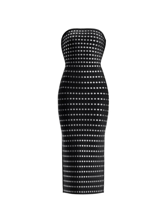 Herve Leger Sequin Strapless Dress