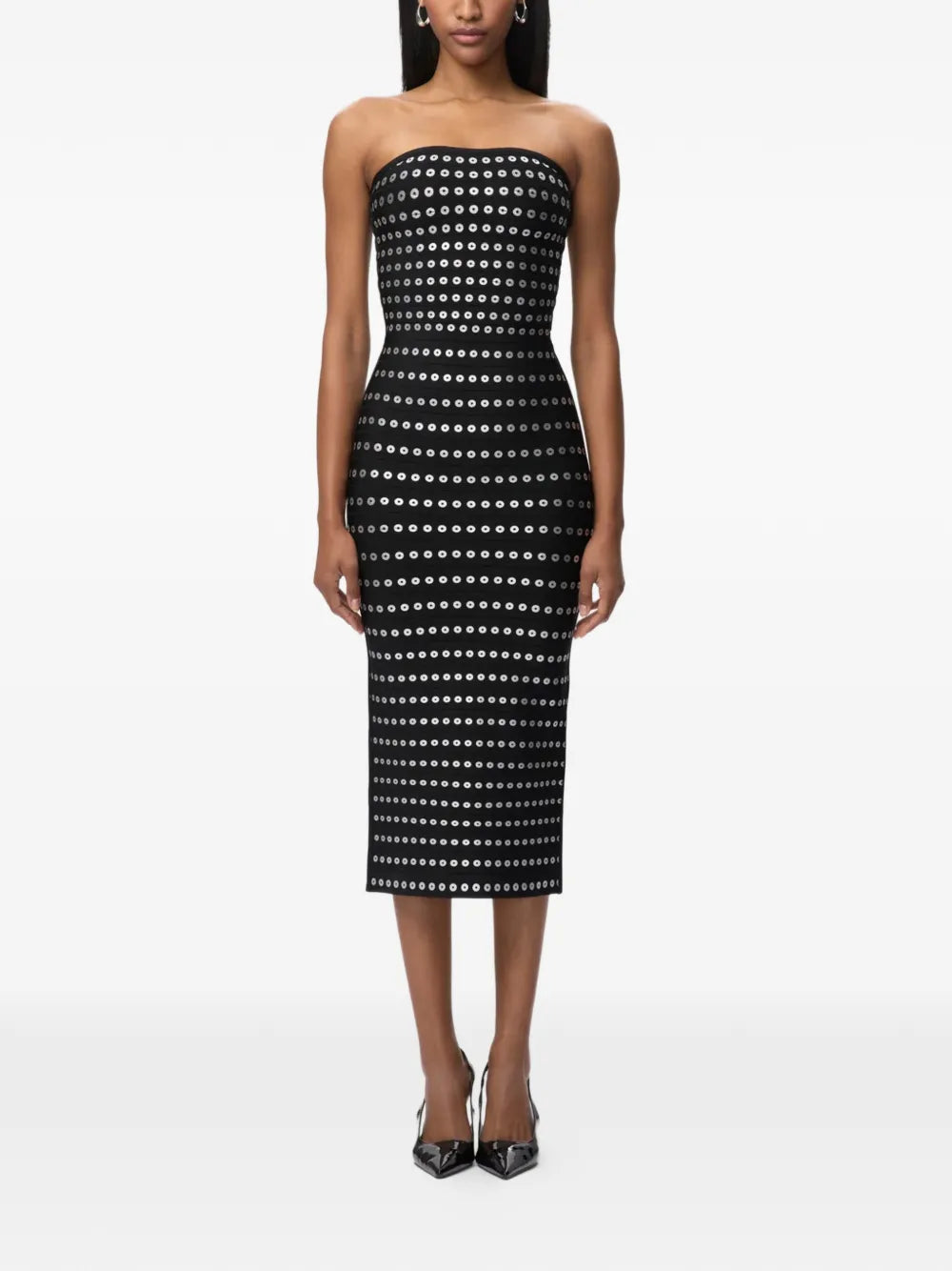 Herve Leger Sequin Strapless Dress
