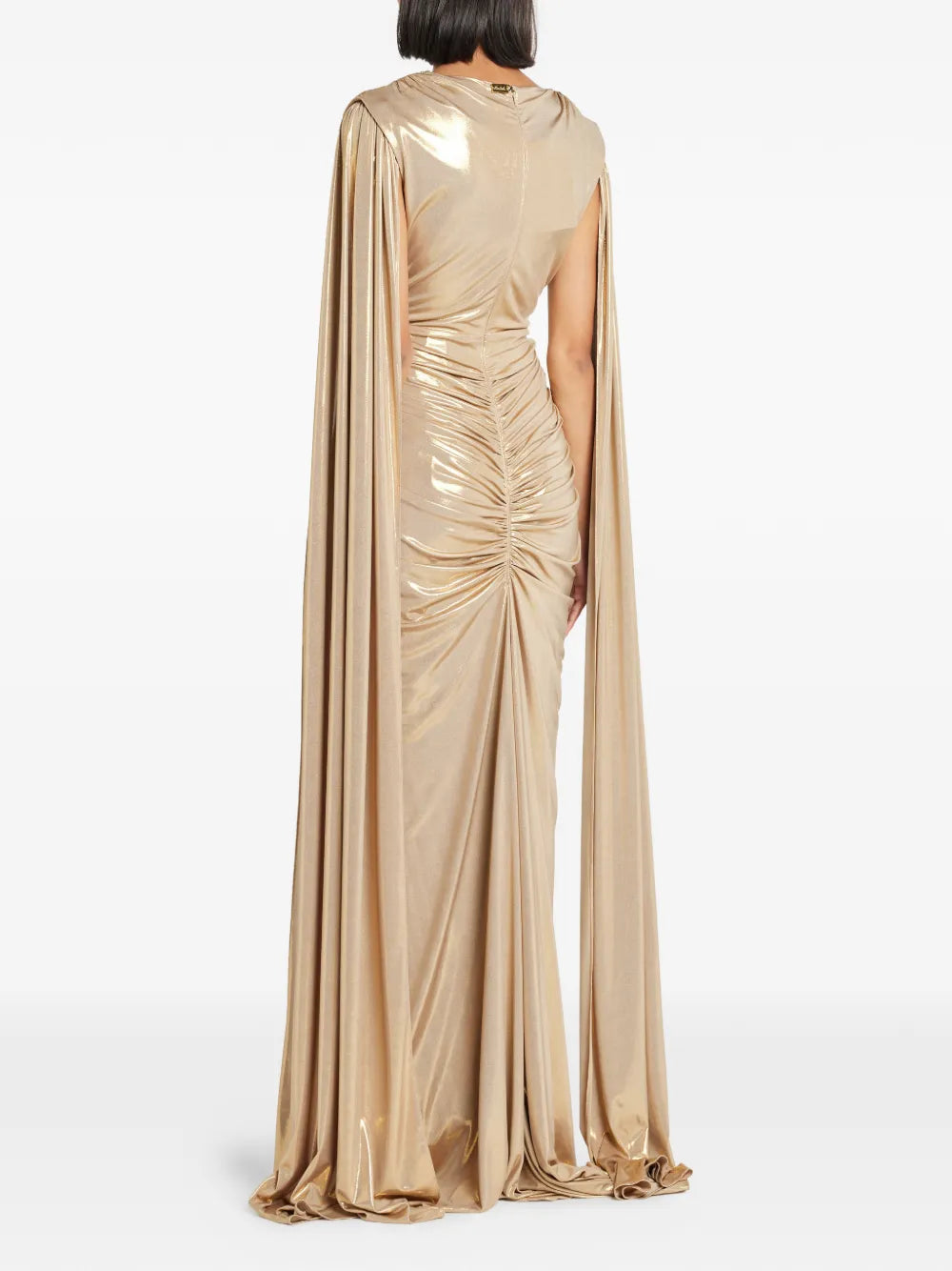 Rhea Costa Draped Sleeve Dress
