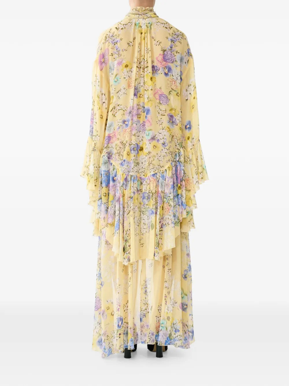 Camilla Ruffled Floral Print Dress