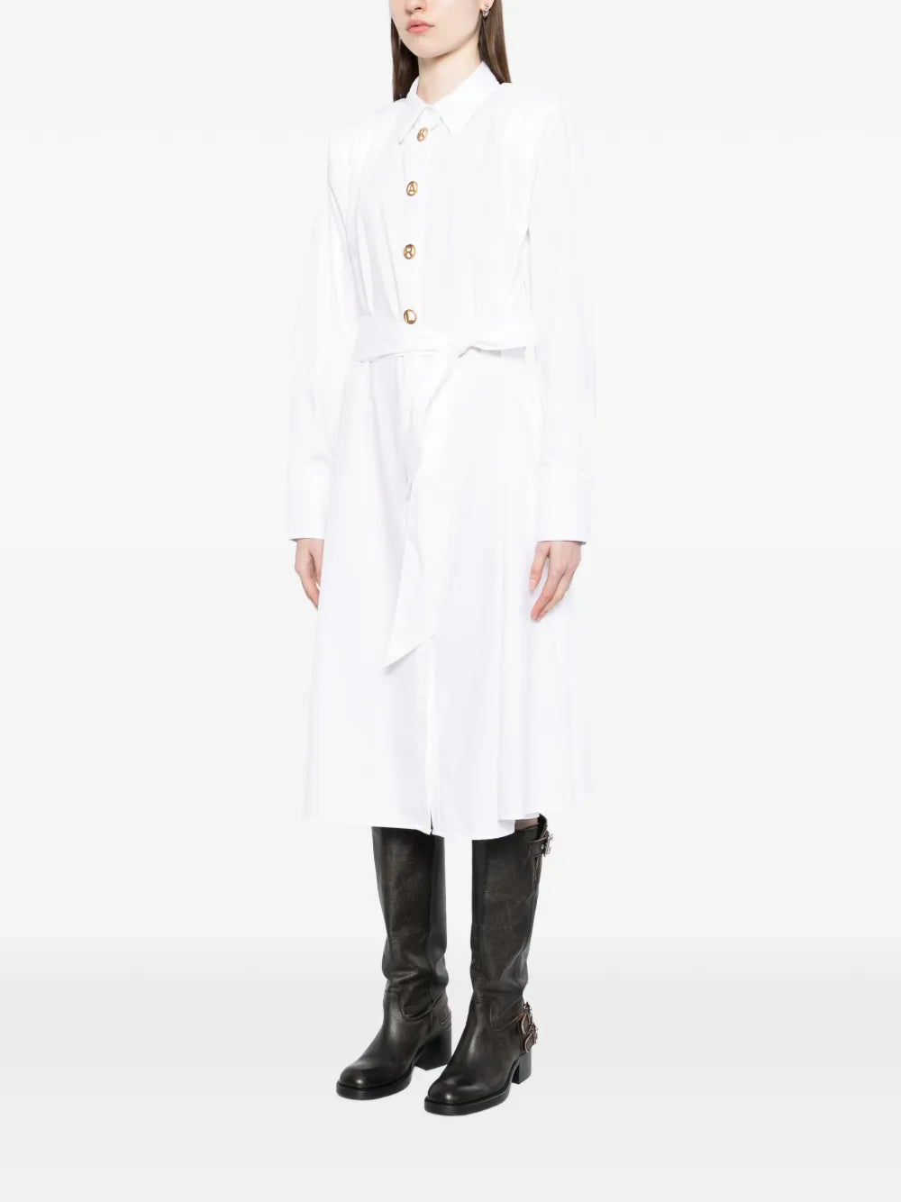 Karl Lagerfeld Belted Shirt Dress