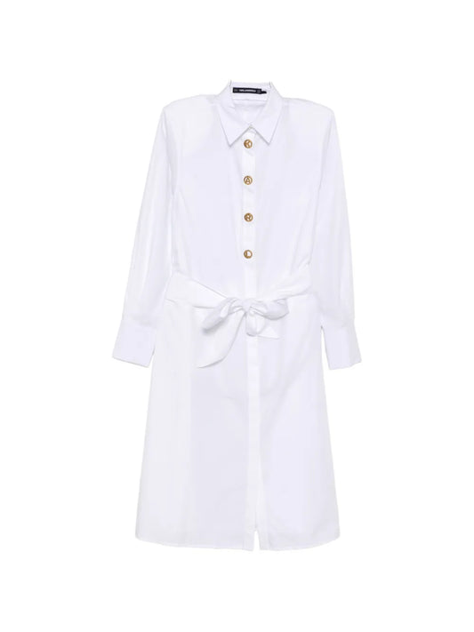 Karl Lagerfeld Belted Shirt Dress