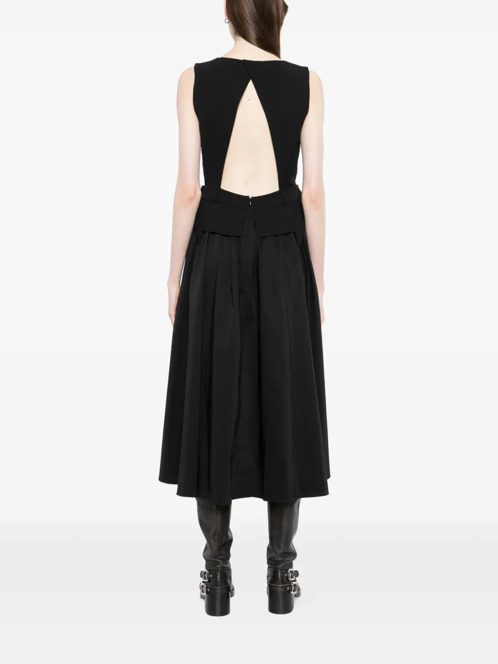 Karl Lagerfeld Belt Detail Midi Dress
