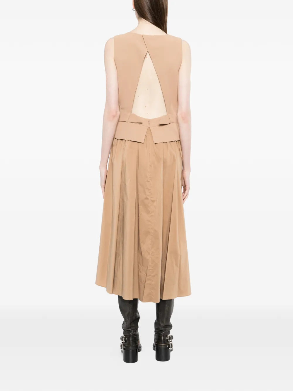 Karl Lagerfeld Belt Detail Midi Dress