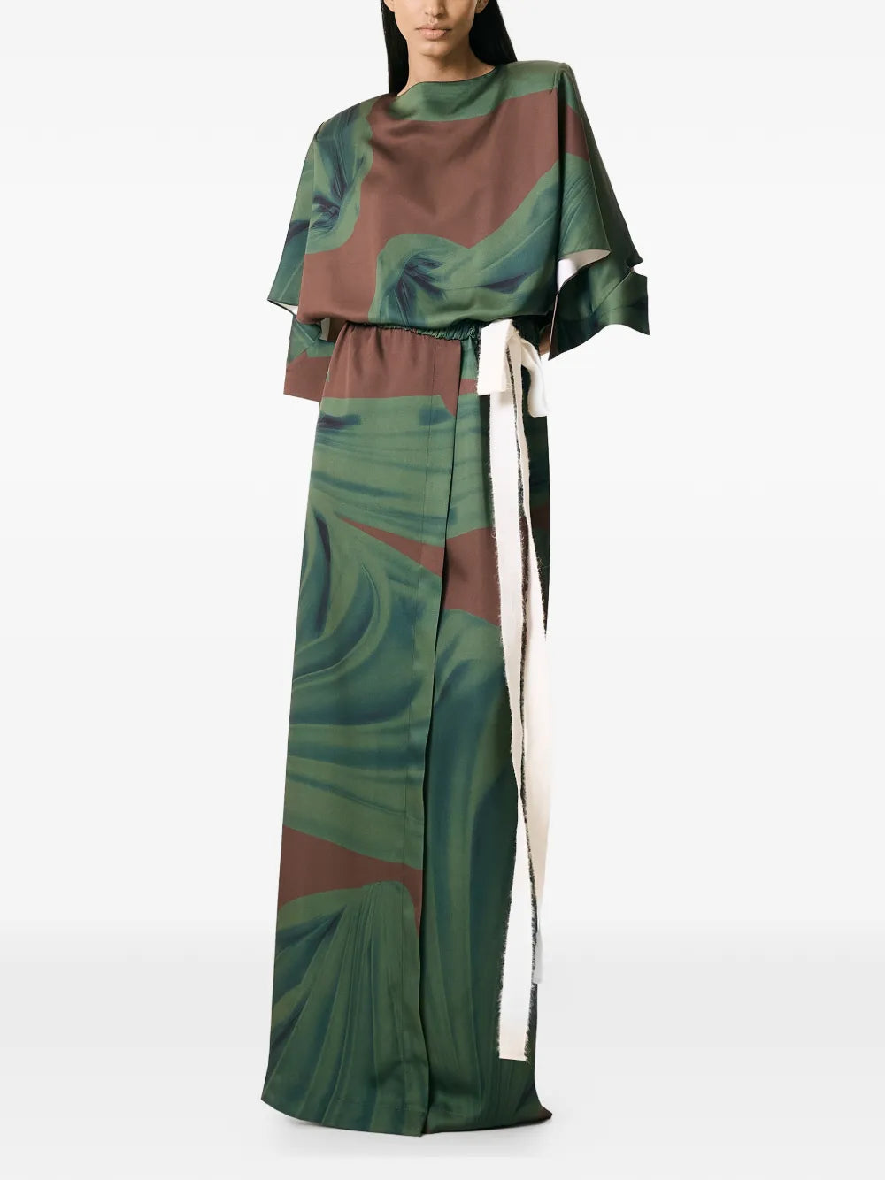 Vpm Atelier Magnolia Printed Maxi Dress