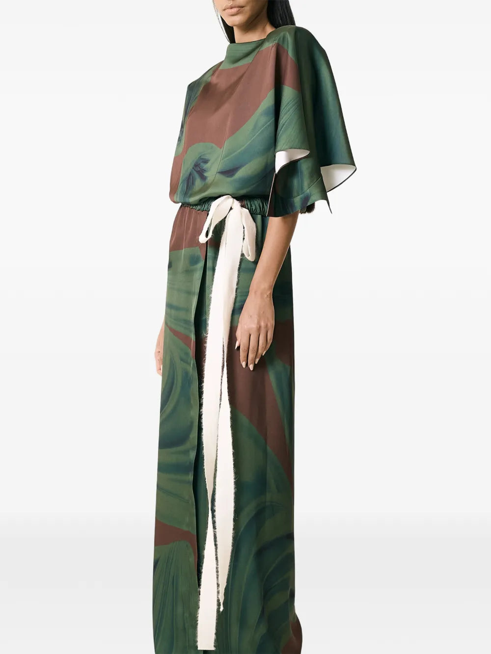 Vpm Atelier Magnolia Printed Maxi Dress