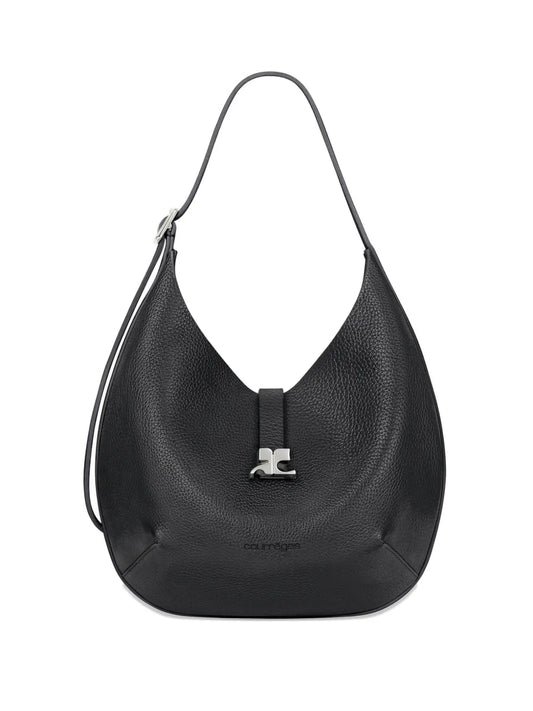 Courreges Logo Buckle Shoulder Bag