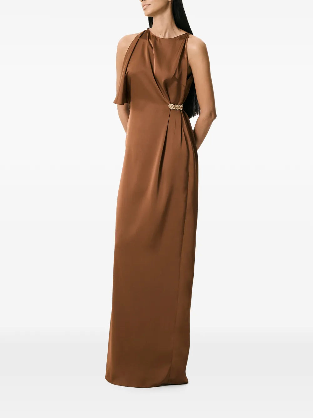 Vpm Atelier Etta Draped Maxi Dress