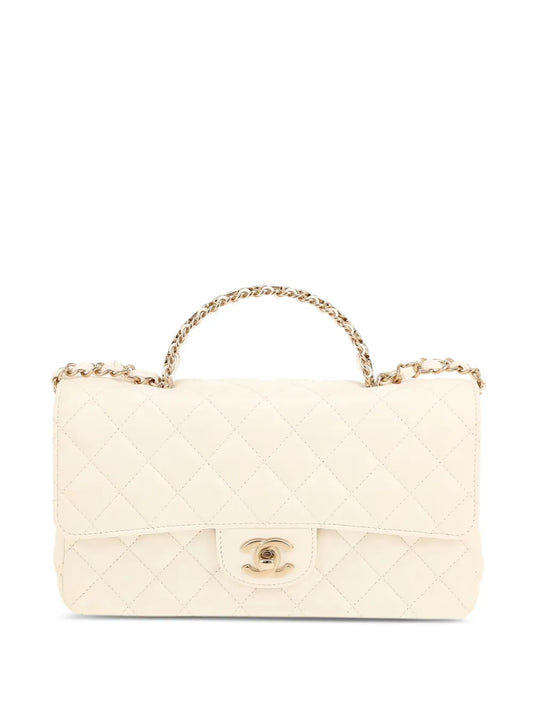 Chanel Pre Owned 2020S Quilted Top Handle Tote Bag