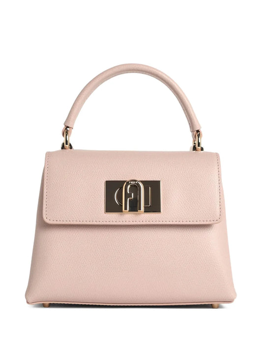 Furla Hammered Leather Shoulder Bag