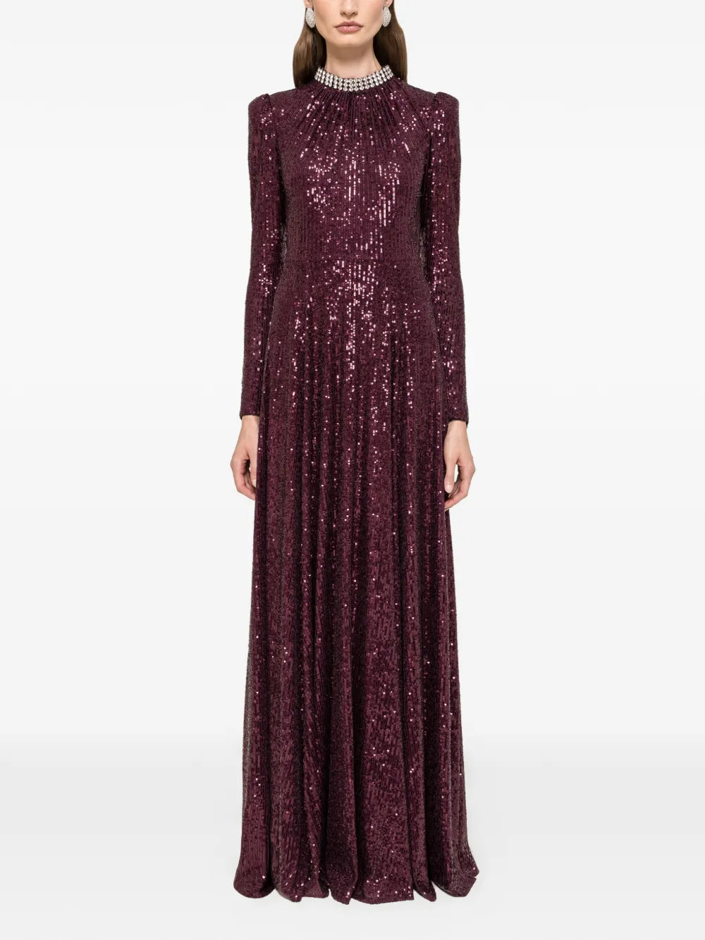 Nissa Sequin Embellished Maxi Dress