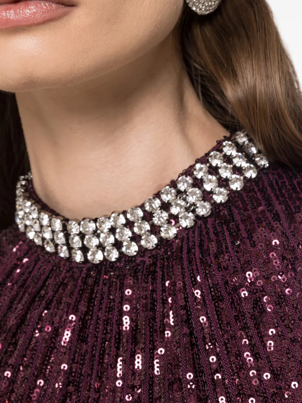 Nissa Sequin Embellished Maxi Dress