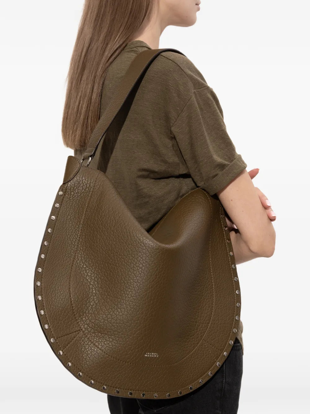 Isabel Marant Oskan Studded Shoulder Bag