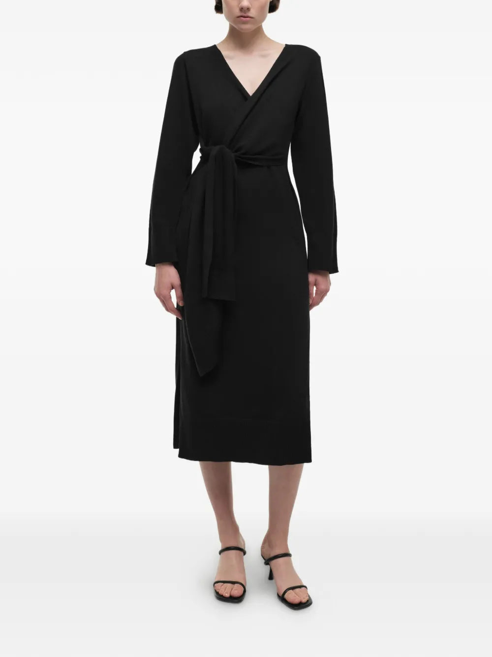 Simkhai Skyla Tie Waist Cotton Midi Dress
