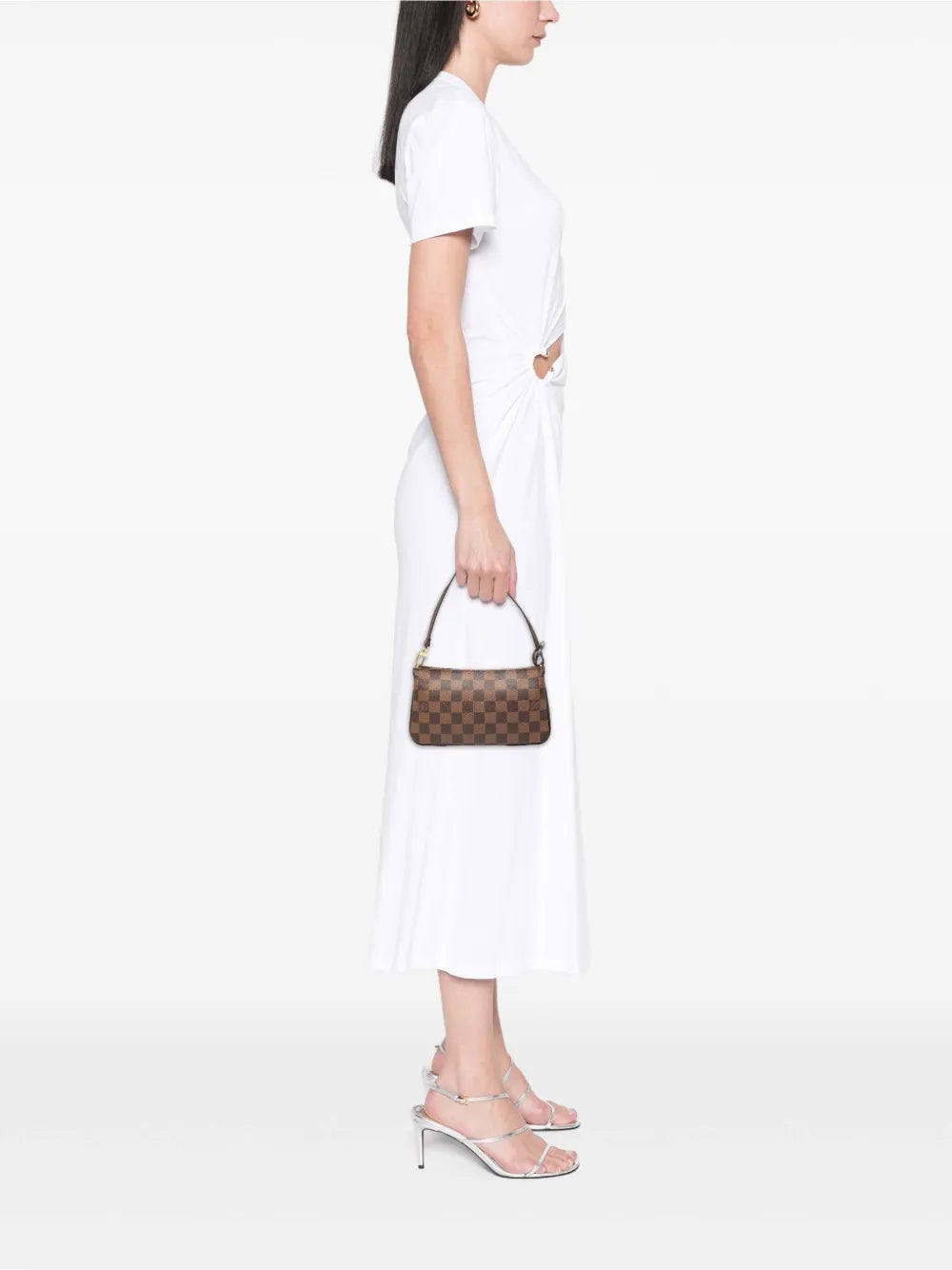 Louis Vuitton Pre Owned 2004 Damier Ebene Navona Shoulder Bag