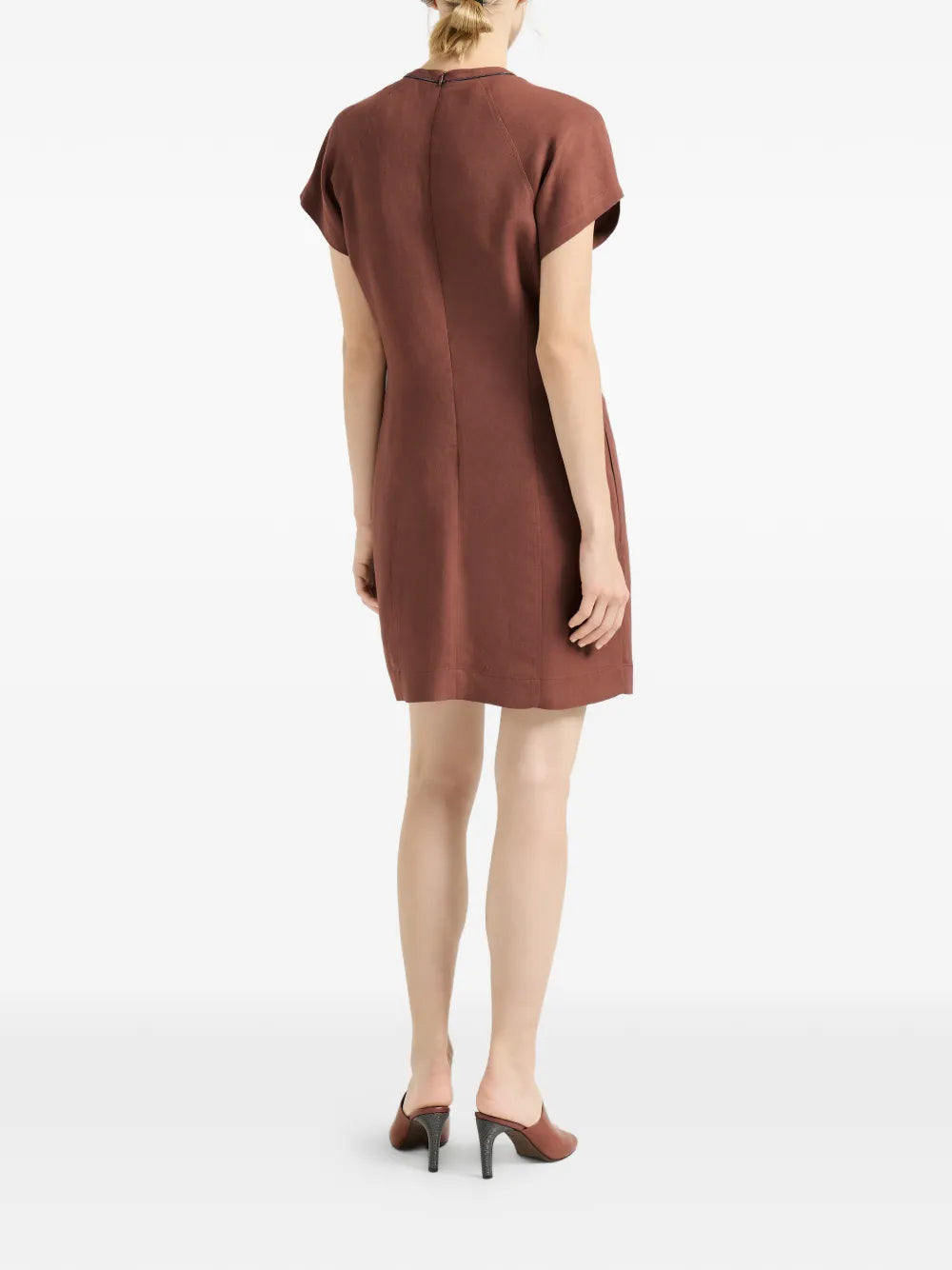 Brunello Cucinelli Trim Detail Mini Dress
