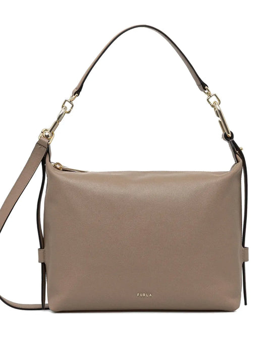 Furla M Tonie Hobo Leather Crossbody Bag