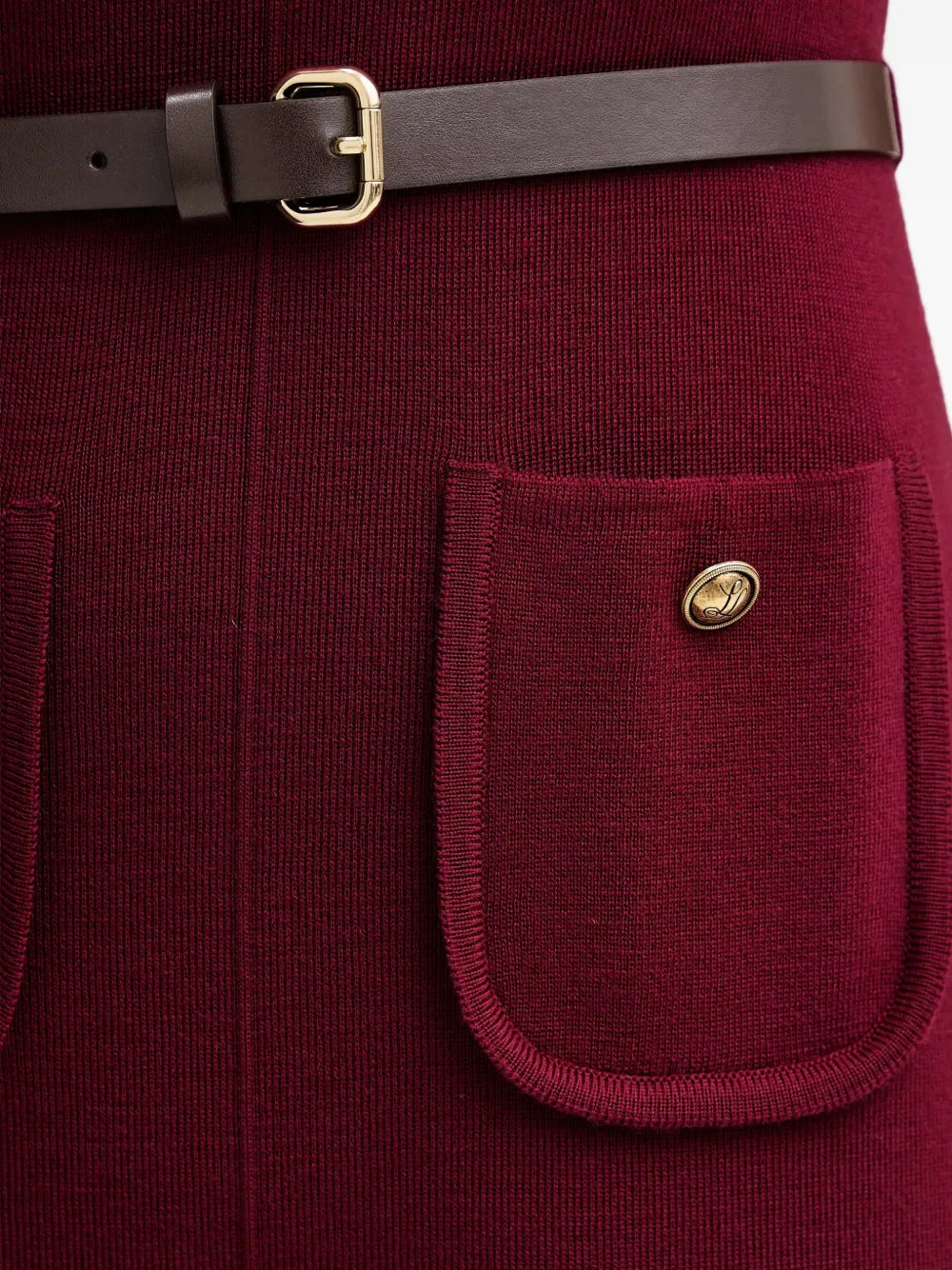 Luisa Spagnoli Roll Neck Pocket Dress