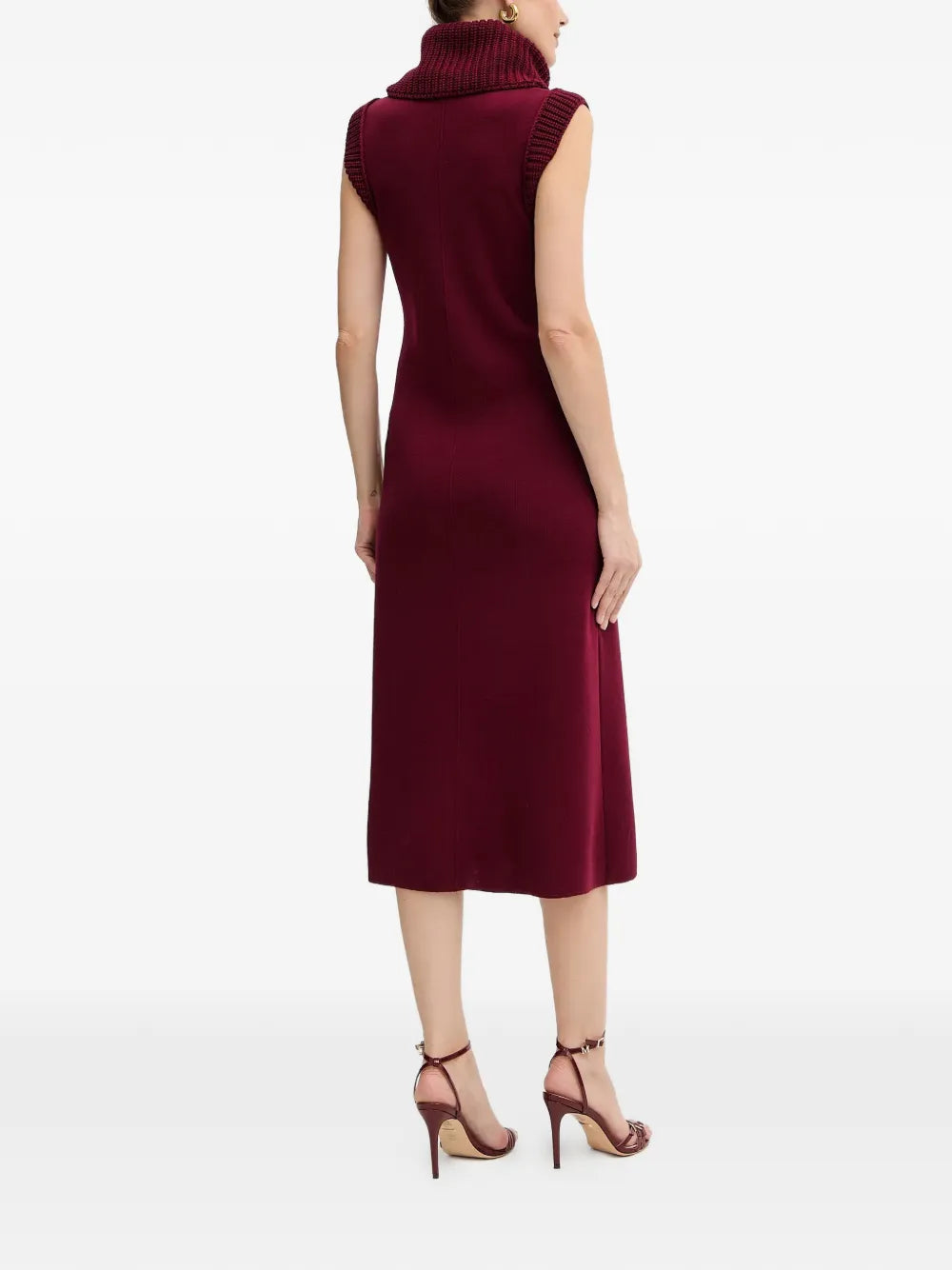 Luisa Spagnoli Roll Neck Pocket Dress