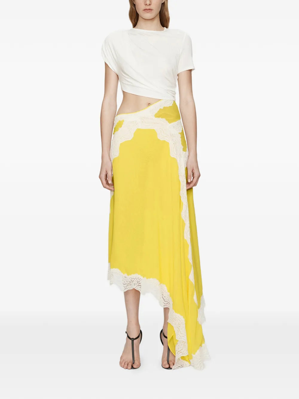 Christopher Esber Verve Twisted Lace Tee Dress