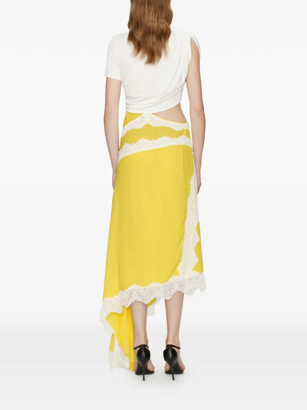 Christopher Esber Verve Twisted Lace Tee Dress